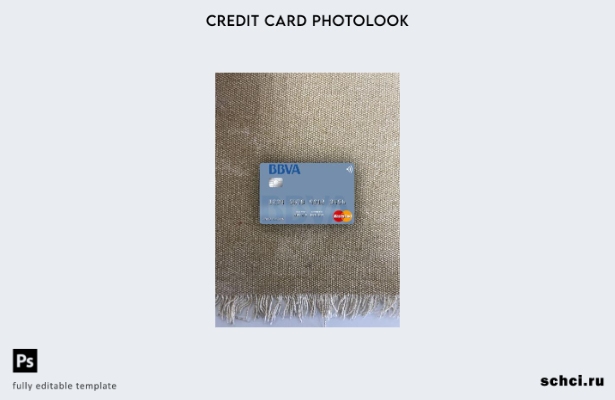 цифровая загрузка Парагвай Banco BBVA Bank mastercard фотовид переднего шаблона